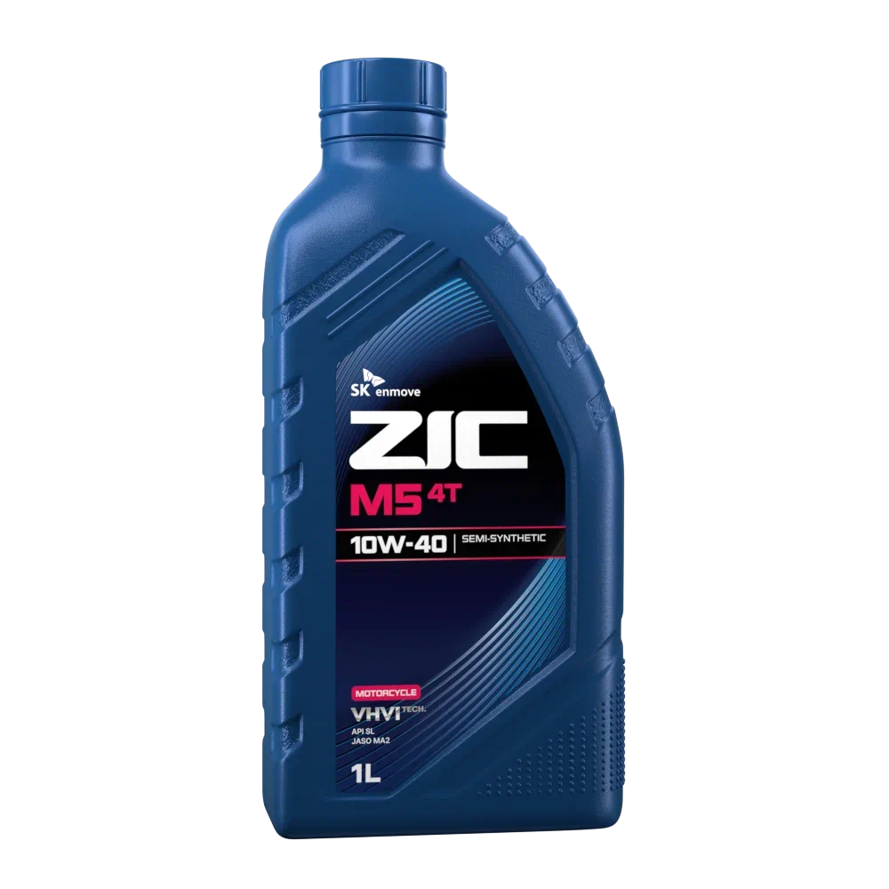 Масло моторное ZIC M5 4T 10W40 п/синт. API SL 1л – ZIC 137212