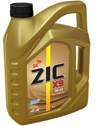 Масло моторное ZIC X9 5W40 синт. API SP ACEA A3/B4 4л – ZIC 162613