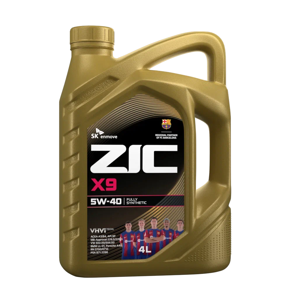 Масло моторное ZIC X9 5W40 синт. API SP ACEA A3/B4 4л – ZIC 162613
